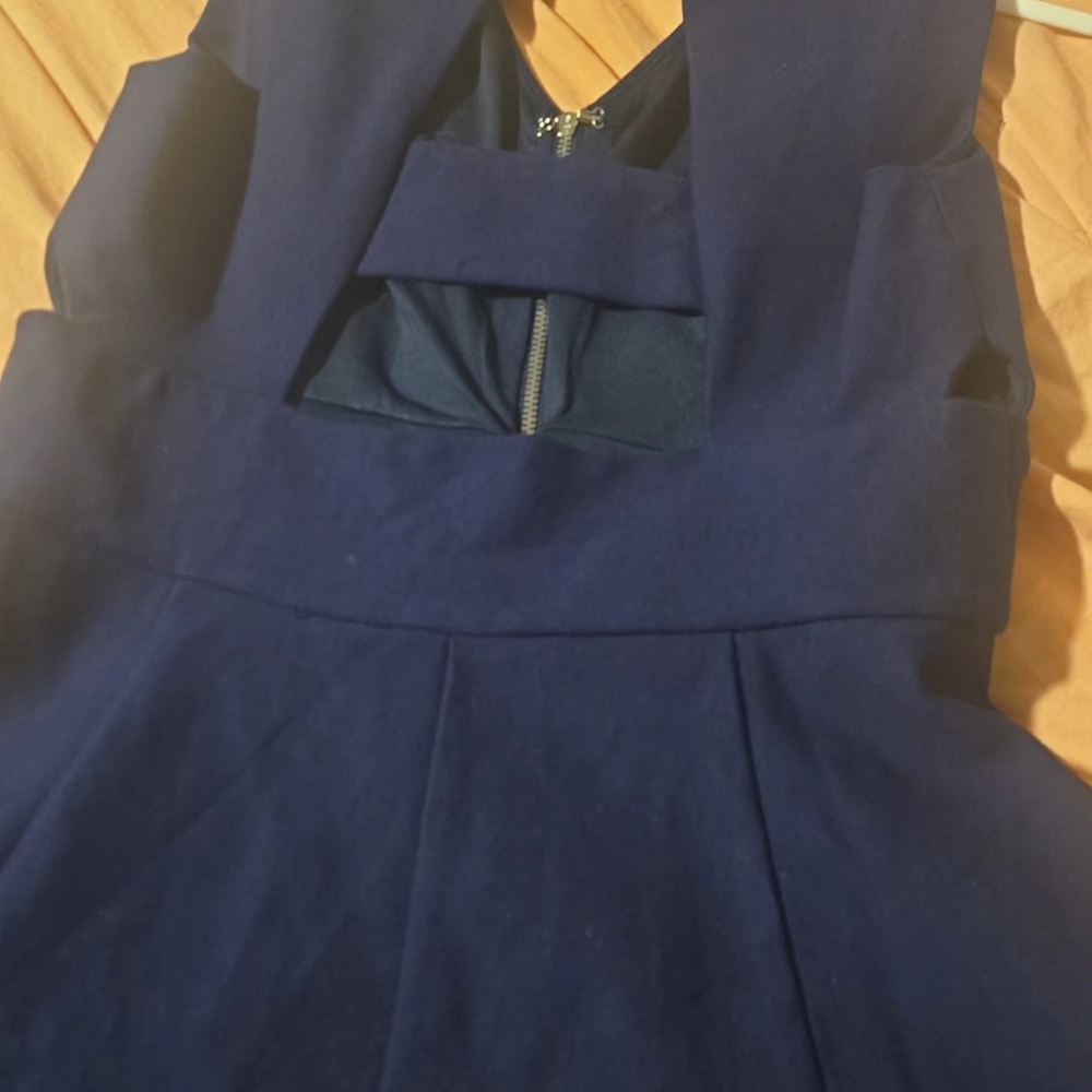 Adelyn Rae Navy Blue Mini Dress
